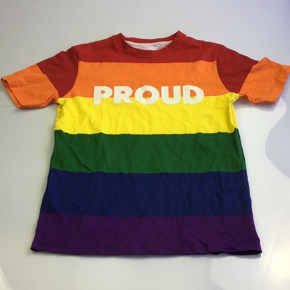 Aussie Bum men’s T-shirt pride rainbow multicolor size M